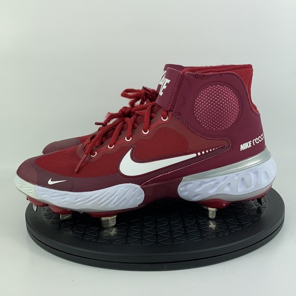 Nike Alpha Huarache Elite 3 Mid Baseball Cleats Maroon CK0745-601 Men's Size 7 - Picture 8 of 14